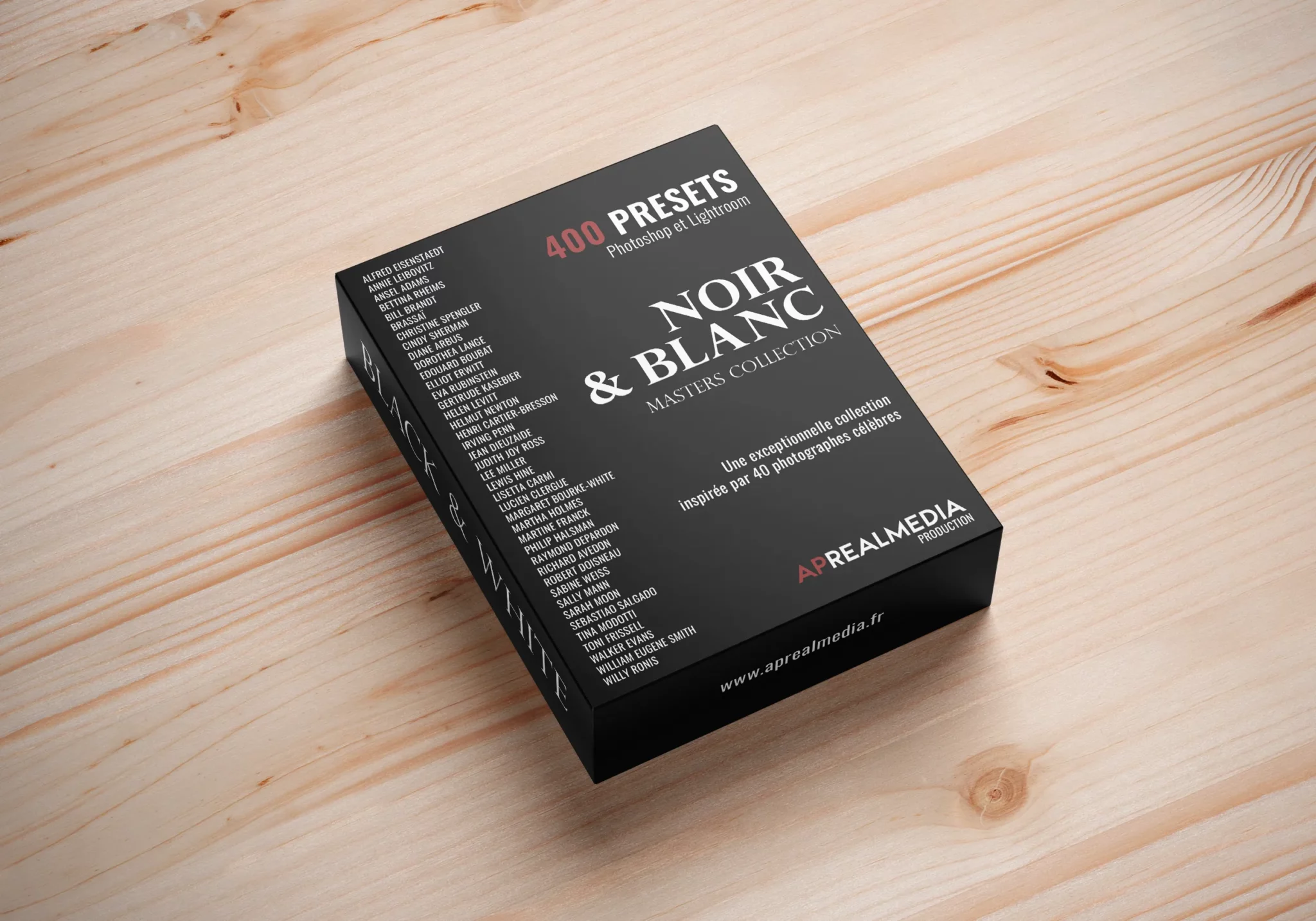 Noir&Blanc - Masters Collection - 400 presets pour Photoshop et Lightroom © Aprealmedia